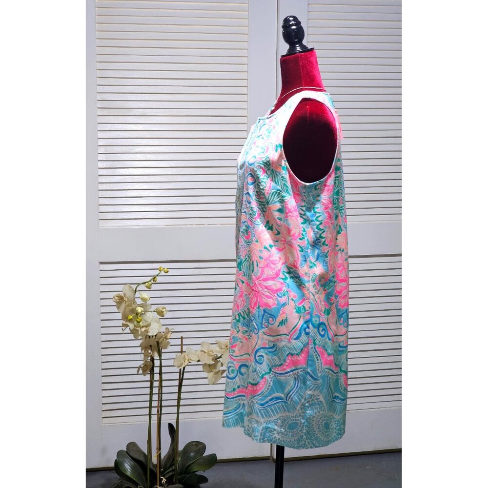 Lilly Pulitzer Women's Multicolor Cotton Kelby Shift Dress Hot Tamale Sz 6 2451 - Picture 5 of 14